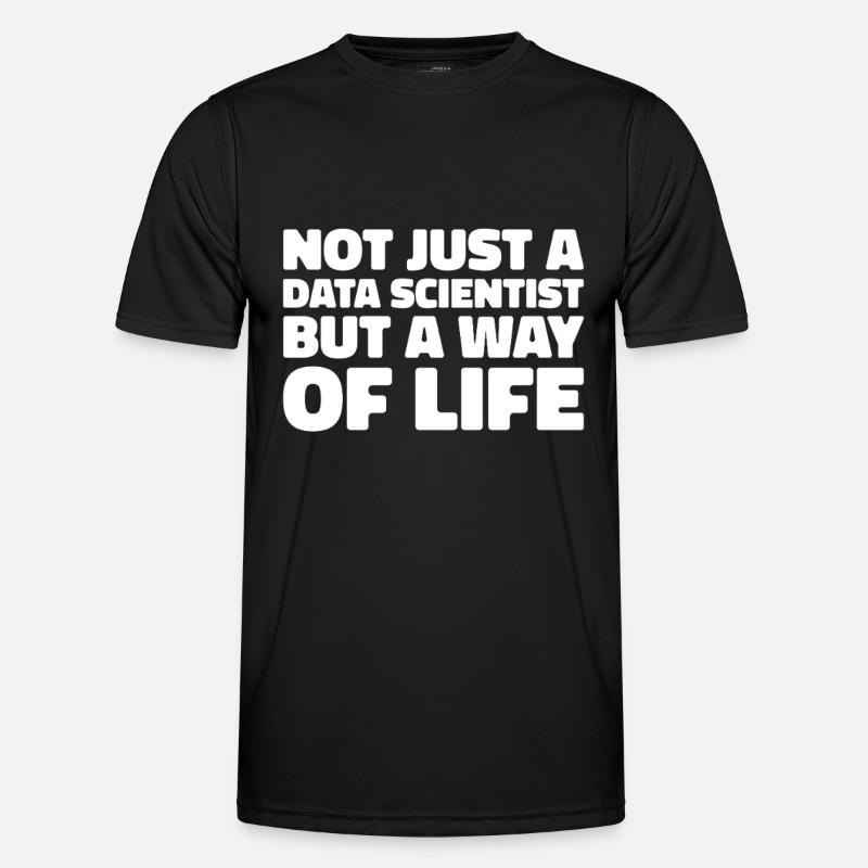Data Science Data Analyst - Männer Funktions-T-Shirt - Schwarz