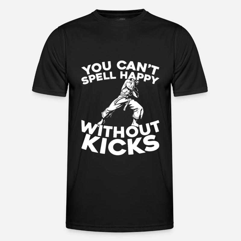 Capoeira Kampftanz - Männer Funktions-T-Shirt - Schwarz