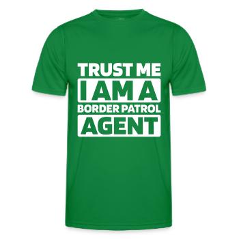 Border Patrol - Men's Functional T-Shirt - kelly green - Front - AI Model Male 178 dark (178cm)