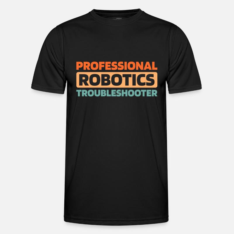 Robotiktechniker - Männer Funktions-T-Shirt - Schwarz