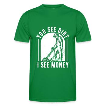 Prospecteur - T-shirt sport Homme - vert - Devant - AI Model Male 178 dark (178cm)