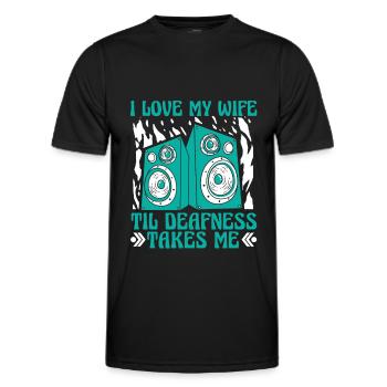 Tontechniker Sound Audio Engineer - Men's Functional T-Shirt - black - Front - AI Model Male 178 dark (178cm)