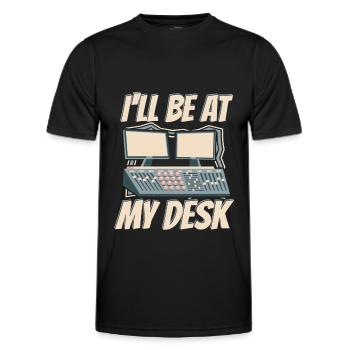 Tontechniker Sound Audio Engineer - Männer Funktions-T-Shirt - Schwarz - Vorne - AI Model Male 178 dark (178cm)