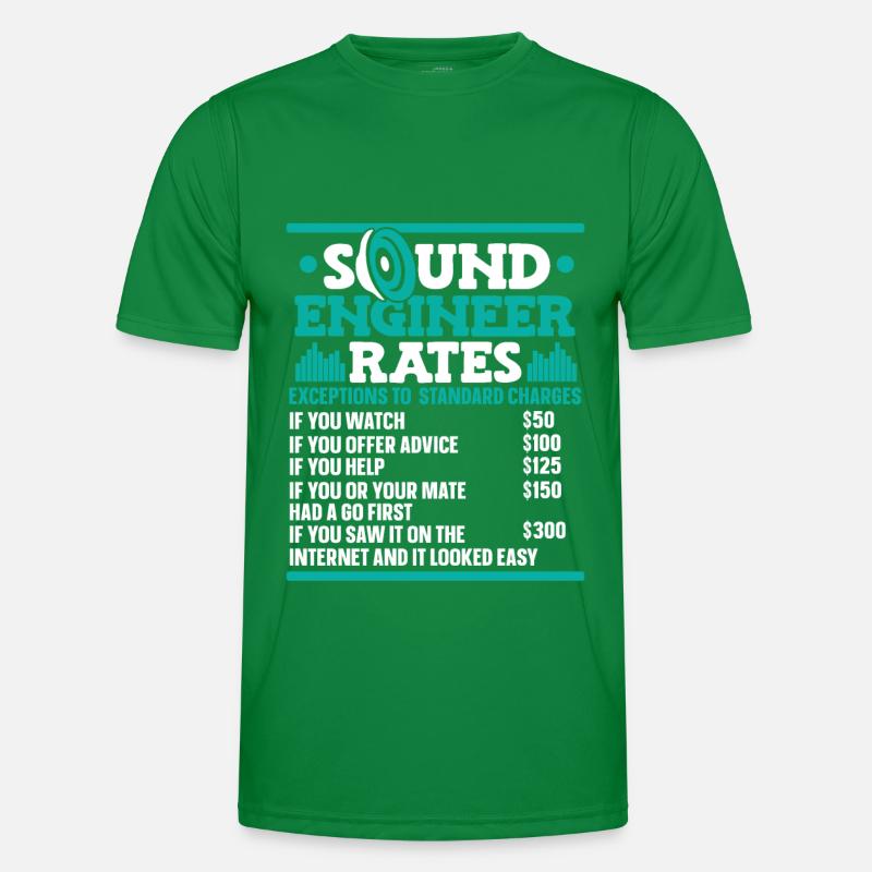 Tontechniker Sound Audio Engineer Männer Funktions-T-Shirt