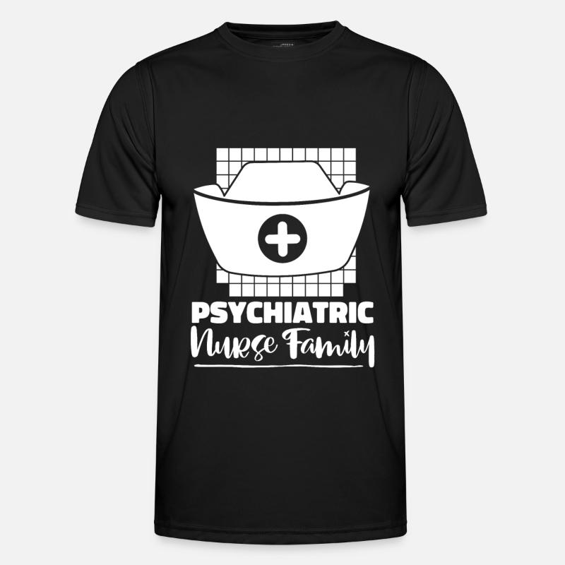Krankenschwester - Männer Funktions-T-Shirt - Schwarz