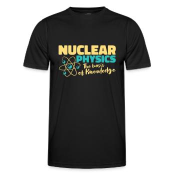Physicien physicien - T-shirt sport Homme - noir - Devant - AI Model Male 178 dark (178cm)