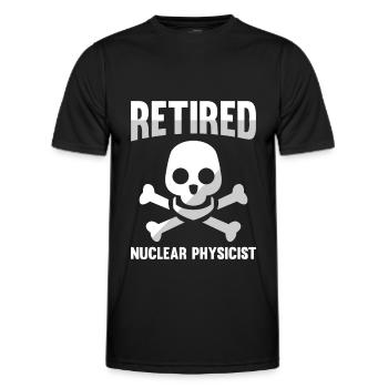 Physicien physicien - T-shirt sport Homme - noir - Devant - AI Model Male 178 dark (178cm)