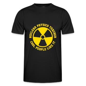Physicien physicien - T-shirt sport Homme - noir - Devant - AI Model Male 178 dark (178cm)