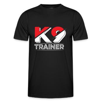 Hundetrainer Hundetrainer - Männer Funktions-T-Shirt - Schwarz - Vorne - AI Model Male 178 dark (178cm)