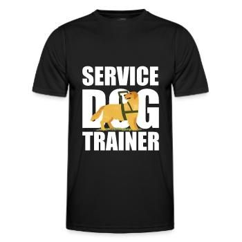 Dresseur de chiens Dresseur de chiens - T-shirt sport Homme - noir - Devant - AI Model Male 178 dark (178cm)