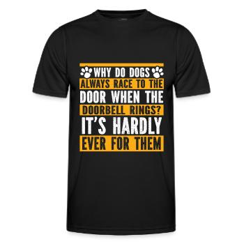Dresseur de chiens Dresseur de chiens - T-shirt sport Homme - noir - Devant - AI Model Male 178 dark (178cm)