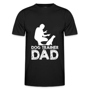 Hundetrainer Hundetrainer - Männer Funktions-T-Shirt - Schwarz - Vorne - AI Model Male 178 dark (178cm)