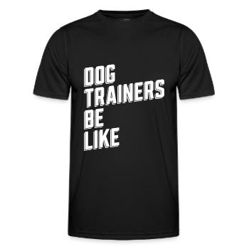 Dresseur de chiens Dresseur de chiens - T-shirt sport Homme - noir - Devant - AI Model Male 178 dark (178cm)