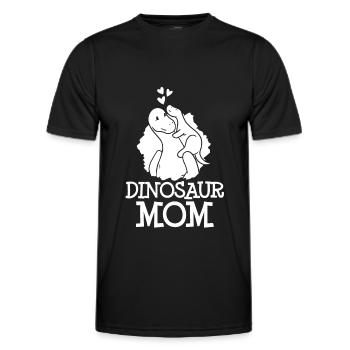 Maman dinosaure dinosaure - T-shirt sport Homme - noir - Devant - AI Model Male 178 dark (178cm)