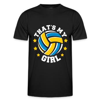Volleyball Volleyball Joueur Volleyball Mère Volleyball Maman - T-shirt sport Homme - noir - Devant - AI Model Male 178 dark (178cm)