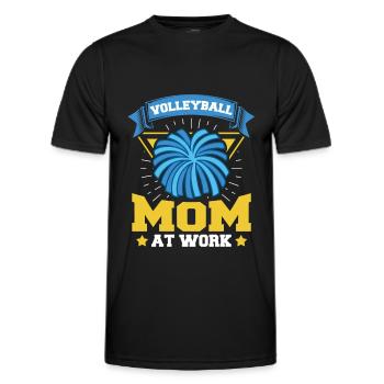 Volleyball Volleyball Joueur Volleyball Mère Volleyball Maman - T-shirt sport Homme - noir - Devant - AI Model Male 178 dark (178cm)