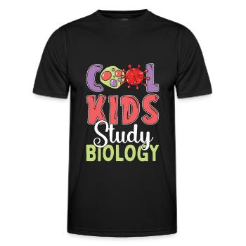 Biology Biologist Children Biology - Men's Functional T-Shirt - black - Front - AI Model Male 178 dark (178cm)