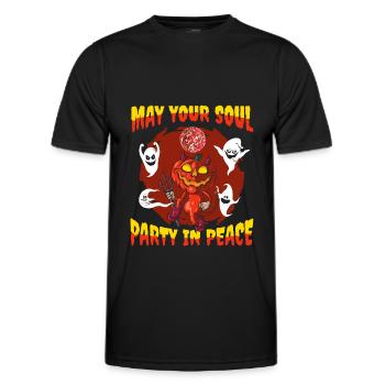 Halloween - T-shirt sport Homme - noir - Devant - AI Model Male 178 dark (178cm)