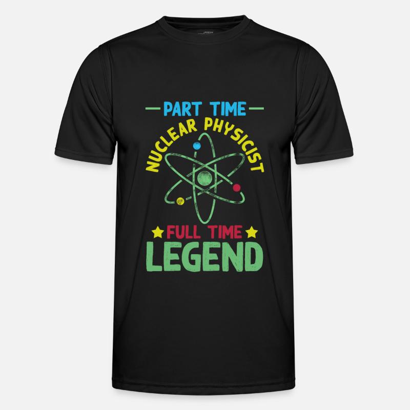 Physics Phyiker Lustig Nuclear Physics - Men's Functional T-Shirt - black
