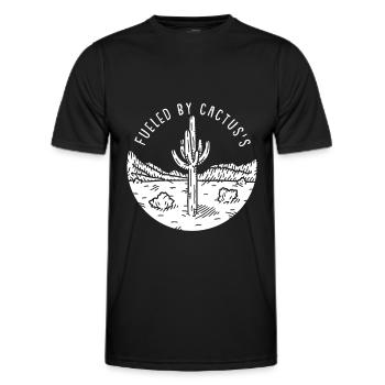 Kaktus Garten Kaktus - Männer Funktions-T-Shirt - Schwarz - Vorne - AI Model Male 178 dark (178cm)