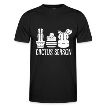 Kaktus Garten Kaktus - Männer Funktions-T-Shirt - Schwarz - Vorne - AI Model Male 178 dark (178cm)