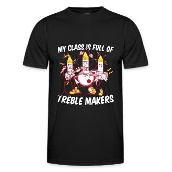 Professeur de musique Groupe de professeurs de musique - T-shirt sport Homme - noir - Devant - AI Model Male 178 dark (178cm)