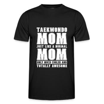 Taekwondo Taekwondo Mama - Männer Funktions-T-Shirt - Schwarz - Vorne - AI Model Male 178 dark (178cm)