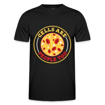 Biologie Biologe Zellen Molekularbiologe - Männer Funktions-T-Shirt - Schwarz - Vorne - AI Model Male 178 dark (178cm)