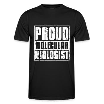 Biologiste Biologiste moléculaire - T-shirt sport Homme - noir - Devant - AI Model Male 178 dark (178cm)