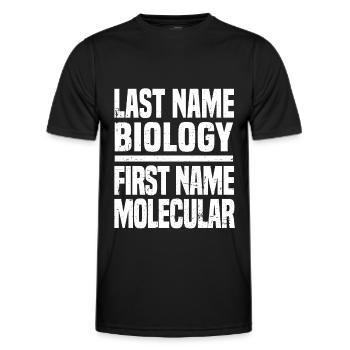 Biologiste Biologiste moléculaire - T-shirt sport Homme - noir - Devant - AI Model Male 178 dark (178cm)