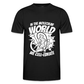 Biologiste Biologiste moléculaire - T-shirt sport Homme - noir - Devant - AI Model Male 178 dark (178cm)