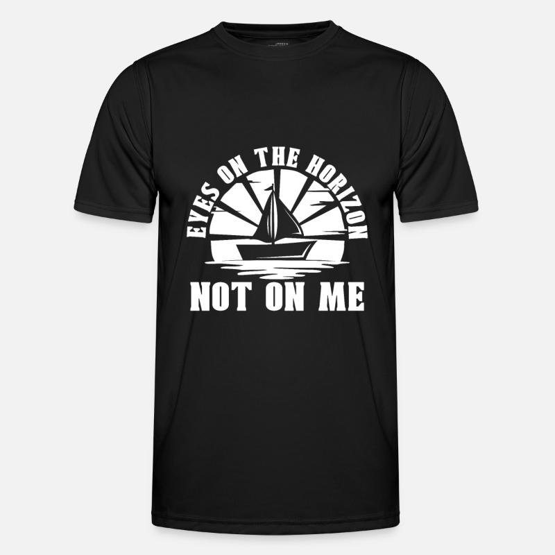 Sailing Sailboat - Men's Functional T-Shirt - black