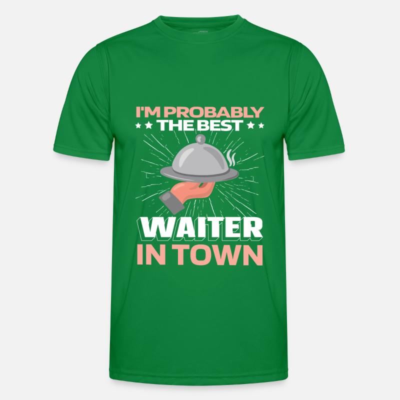 Kellner Kellnerin Witzig Männer Funktions-T-Shirt