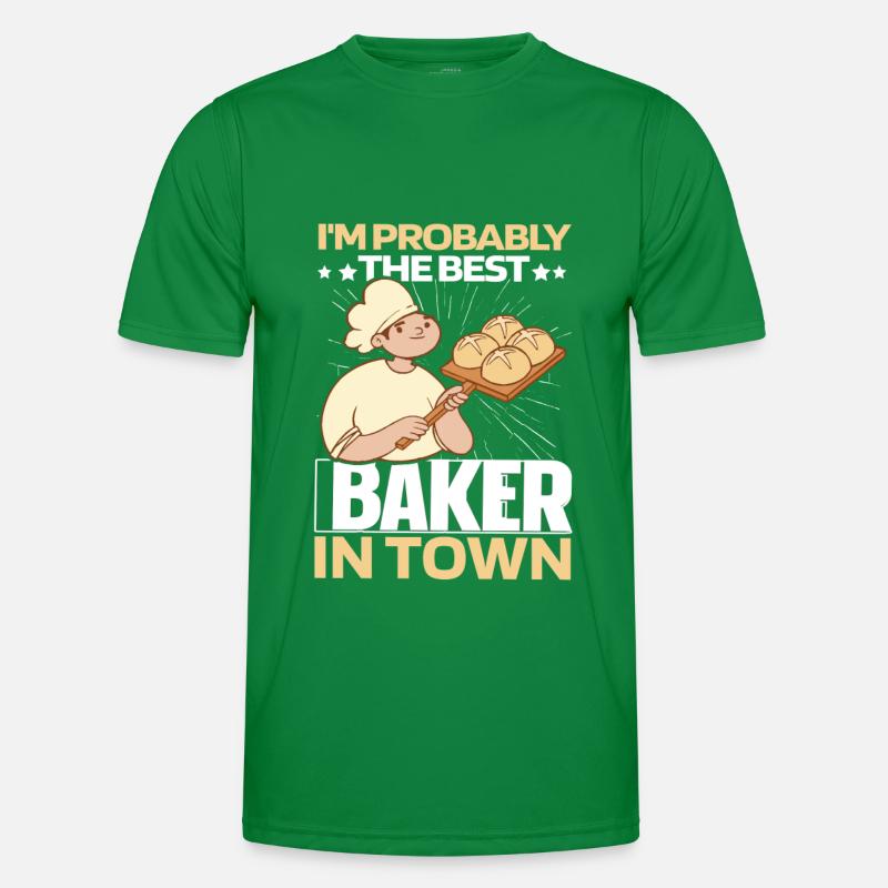 Baking Baker Bakery Men's Functional T-Shirt