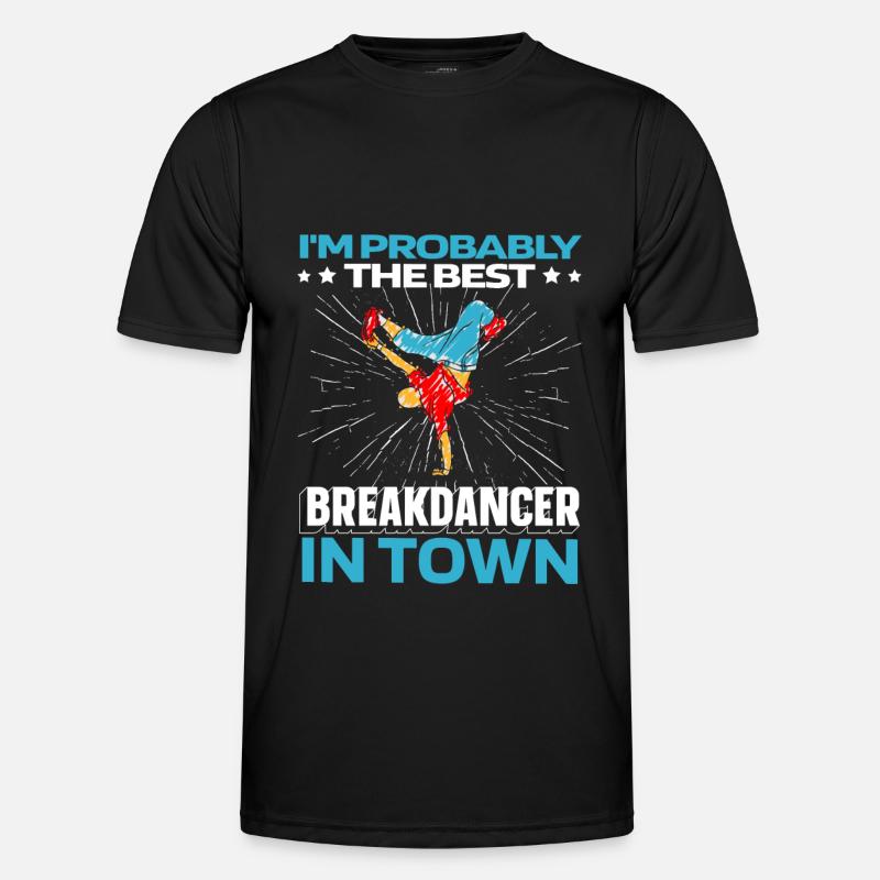 Breakdance Breakdancer Breakdancing Funny - Men's Functional T-Shirt - black