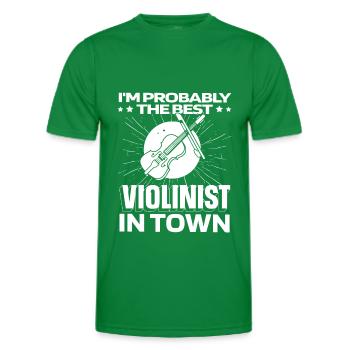 Violon Violon Drôle - T-shirt sport Homme - vert - Devant - AI Model Male 178 dark (178cm)