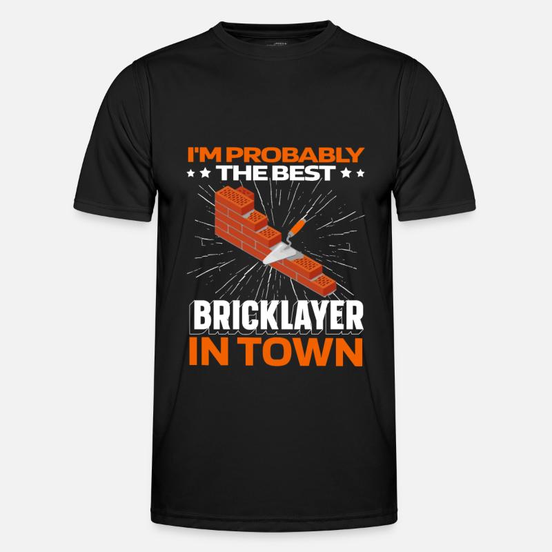 Masonry brick - Men's Functional T-Shirt - black