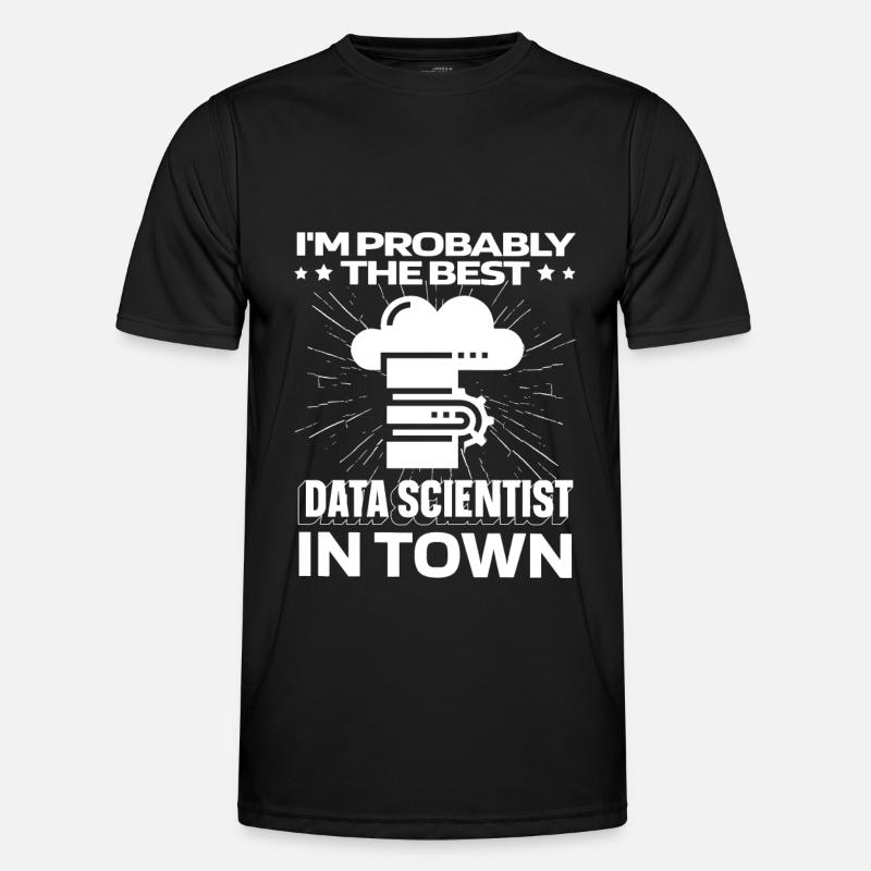 Data Science Data Analyst Server - Männer Funktions-T-Shirt - Schwarz