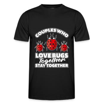 Entomologie Entomologe Insekt Paar - Männer Funktions-T-Shirt - Schwarz - Vorne - AI Model Male 178 dark (178cm)