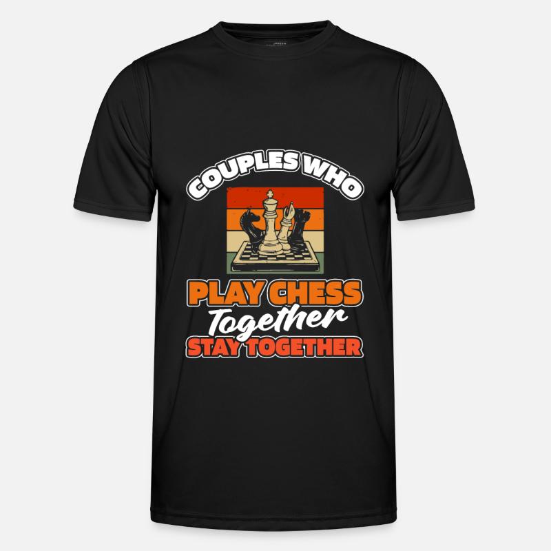 Chess Pair - Men's Functional T-Shirt - black