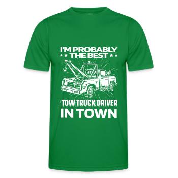 Abschleppdienst Abschlepper Lustig - Männer Funktions-T-Shirt - Kelly Green - Vorne - AI Model Male 178 dark (178cm)