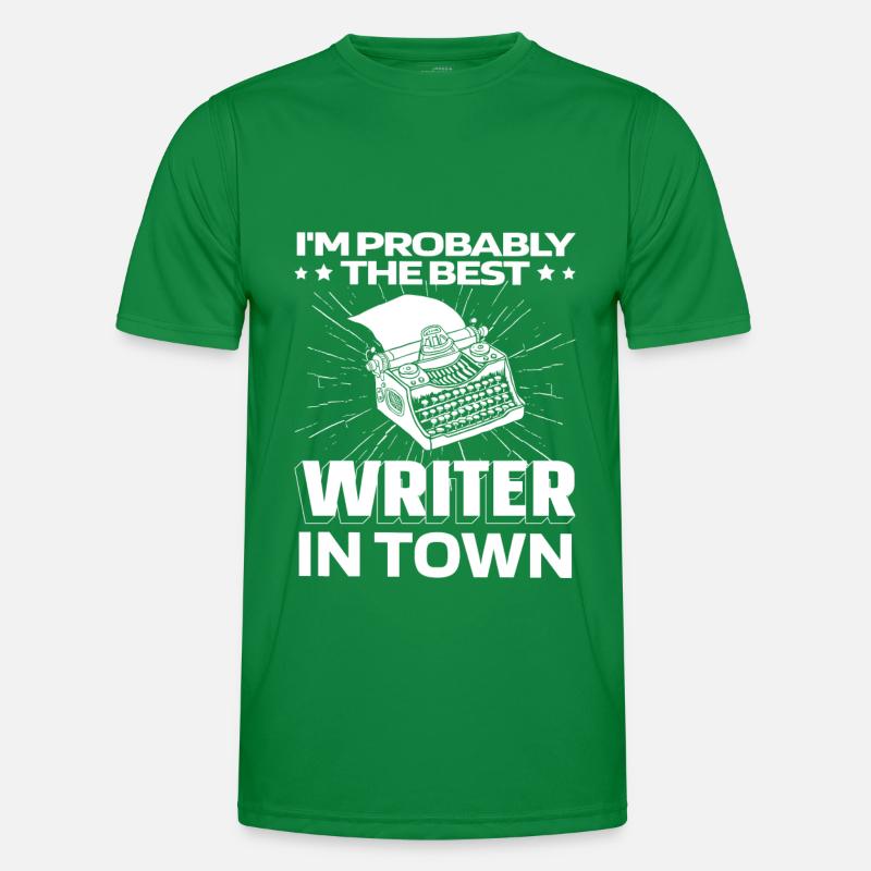 Writer Author Typewriter Men's Functional T-Shirt
