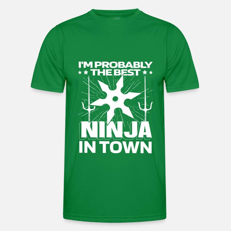 Ninja Ninja Stern Männer Funktions-T-Shirt