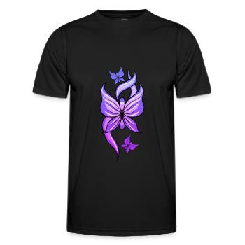 Fibromyalgia Rheumatism Colorful - Men's Functional T-Shirt - black - Front - AI Model Male 178 dark (178cm)