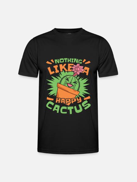 Cactus Garden - Men's Functional T-Shirt - black