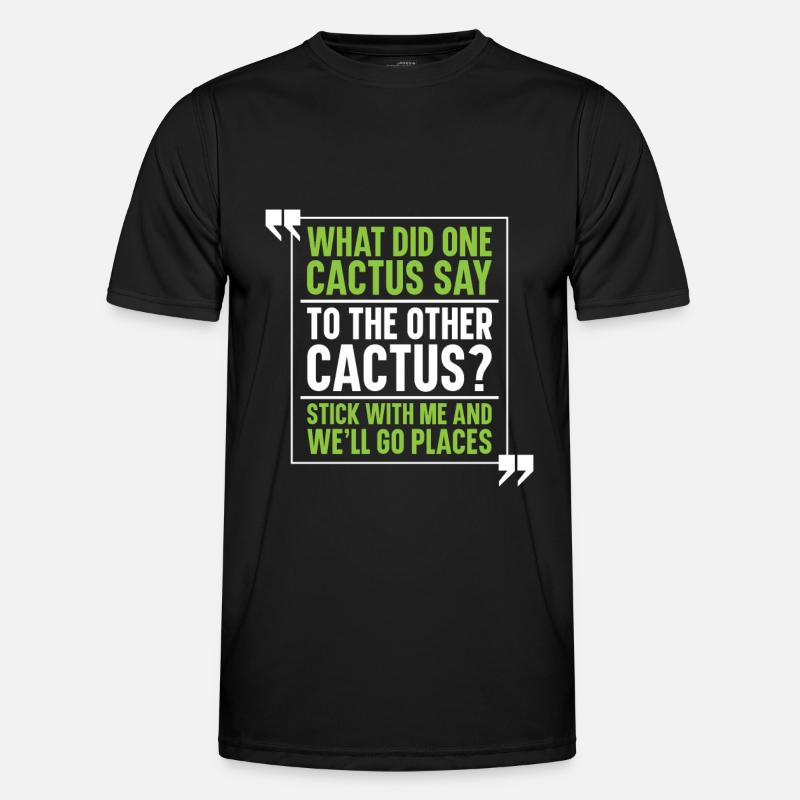 Cactus Garden - Men's Functional T-Shirt - black