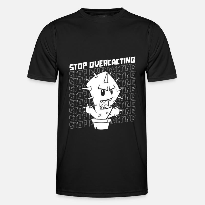 Kaktus Garten - Männer Funktions-T-Shirt - Schwarz