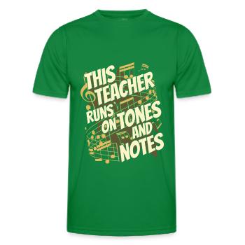 Music Teacher Music Teacher - Men's Functional T-Shirt - kelly green - Front - AI Model Male 178 dark (178cm)