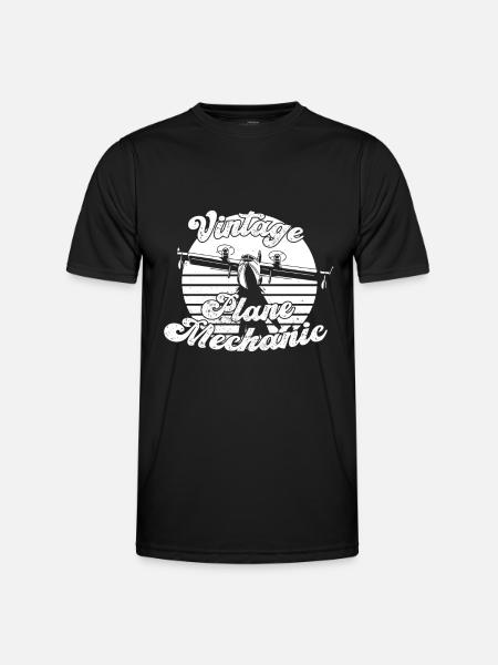 Mécanicien d’aéronefs - T-shirt sport Homme - noir