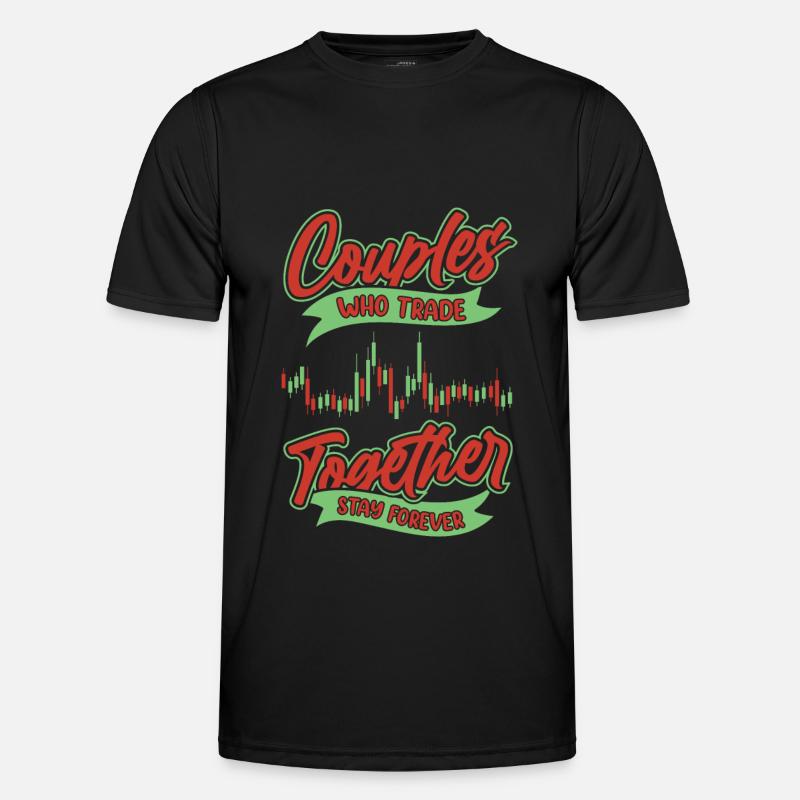 Day Trading Day Trader Pair - Men's Functional T-Shirt - black